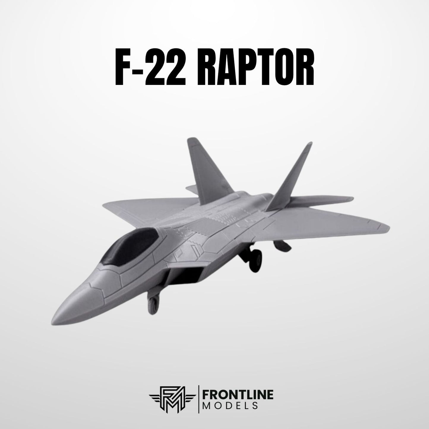 F-22 Raptor - 1/72 Ölçek Ultra Detaylı Askeri Model